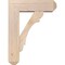 Ekena Millwork Olympic Craftsman Smooth Bracket w/ Offset Brace, Douglas Fir, 7 1/2"W x 24"D x 32"H BKT0806X24X32OLY04SDF - alternate 4